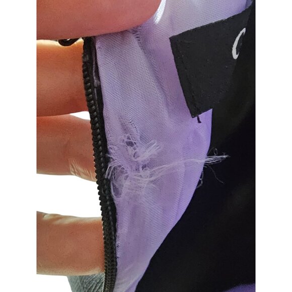 Purple/Black Sparkle Party Dress - Onyx Nites - Picture 8 of 8